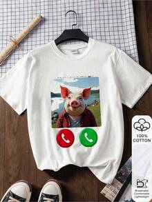 John Pork Is Calling Shirt T-Shirt - trắng - Xem 1