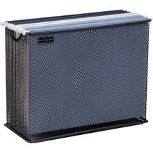 Almacenamiento Vertical de Archivos Mind Reader, Organizador de Escritorio, Archivos Colgantes, Oficina, Malla Metálica, 12.25 L x 5.5 x 10 H, Negro - Moderno - Ver 4