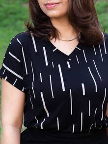 Women's T-Shirt - SHALON MODA EVANGÉLICA - 黑色 - 查看 2