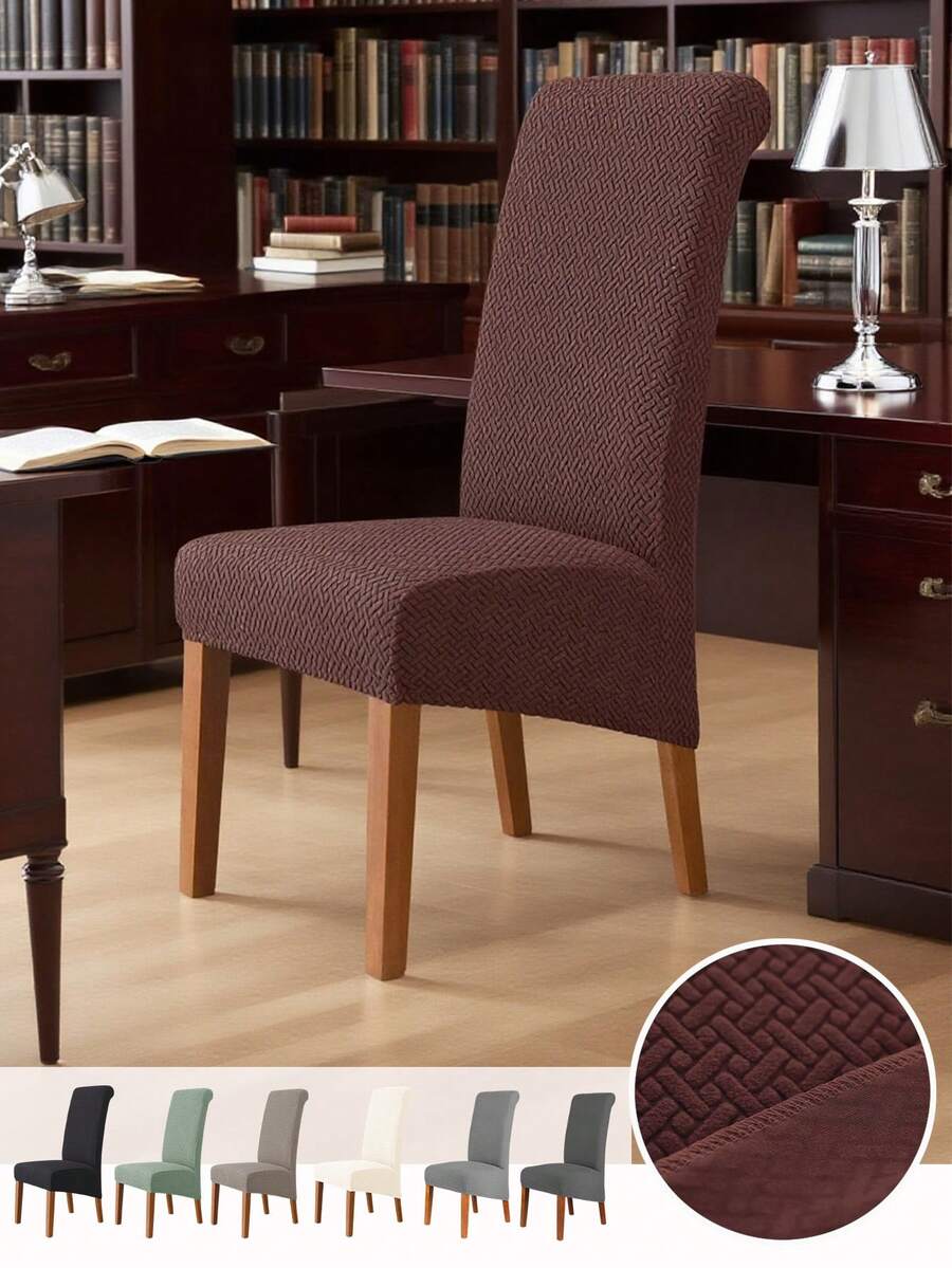 1 pezzo Coprisedia jacquard per sala da pranzo, coprisedia di taglia extra large - Multicolore - Visualizzare 1