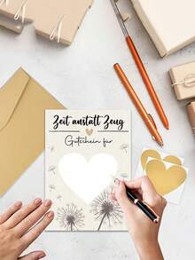 刮刮卡套装（含信封） - “时光更美好”和“深呼吸”主题设计，可自行填写奖励，独特的生日和特殊场合个性化礼品卡，可书写刮刮卡，可自行填写优惠券，生日贺卡，刮刮卡 - 彩色 - 查看 4