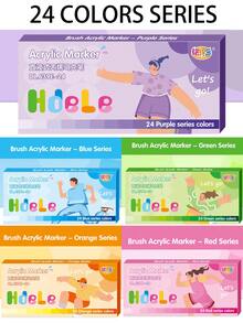 Neu aufgewertete Acrylfarb-Marker, erstmals online erhältlich. Dickere Tinte, gleichmäßigerer Farbfluss, umfassendere Farbauswahl. Geeignet für Handwerksarbeiten und Kunstbedarf, können auf Kunststoff, Glas, Metall, Bambus, Leinwand, Steinen, Keramik und Textilien verwendet werden für Basteleien, auch für professionelle künstlerische Malerei geeignet. Ein ideales Geschenk für Freunde und Familie. - Verschiedenfarbig - Übersicht 4