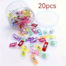 Stainless Steel Spring Thread Clips (20-Pack): Multiple Colors For Diverse Handicraft Scenarios, Universal For Quilting, Book Binding & Handicraft Projects, Durable & Wear-Resistant Stainless Steel Material - 20件 - 查看 7