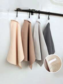 Multi Piece Waffle Small Square Towel, Dishwasher Towel, Household Kitchen Ordinary Cloth, Thick Cleaning Cloth, Kitchen Absorbent Square Towel, 17.7 * 25.6 Inches