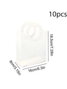 1pc Hand-Held Gift Bag, Frosted Gift Packaging Bag, Hand-Held Shopping Bag, Large-Capacity Gift Bag, Holiday Essentials, Suitable For Parties, Birthdays, Weddings, Festivals, Etc., Is A Perfect Choice For Gift Giving, Holiday Gifts.