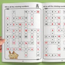 1 Stück 2025 Neues Ziffern-Arbeitsheft, Addition & Subtraktion bis 20, Mathematik-Operations-Recnenheft, Geburtstags-/Weihnachts-/Halloween-Geschenk, perfektes Geschenk