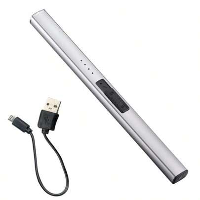 Electric Arc Windproof Lighter Flameless USB Rechargeable Lighter With For Candle BBQ Camping