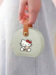 Sanrio 1pc Portable Jewelry Case Small Jewelry Boxes For Women Simple Home Jewelry Organizer Travel Organizer Fine Mini Storage Box For Earrings Travel Jewelry Zipper Case For Earrings Rings Necklaces Bracelets Portable Mak