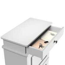 2-Tier Shoe Cabinet With 1 Drawer, Shoe Storage Cabinet, Shoe Chest, 53 * 22 * 85 Cm - 白色 - 查看 1
