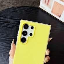 1 Ốp lưng điện thoại di động 2 trong 1 hình Macaron màu thạch dễ thương tương thích với Samsung Galaxy S25, S24, S24 Plus/S24+, S24 Ultra, S24 FE, S20, S21, S22, S23 và tương thích với iPhone 11/11 Pro/11 Pro Max/12/12 Pro/12 Pro Max/13/13 Pro/13 Pro Max/14/14 Pro/14 Pro Max/15/15 Pro/15 Pro Max/16/16 Pro/16 Pro Max, 16E có ốp lưng silicon chống sốc và bám dính theo tiêu chuẩn quân đội - Màu vàng - Xem 3