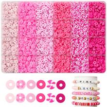 500/3000pcs Polymer Clay Beads Kit, Mixcolor Polymer Clay Beads Kit For Jewelry Making, Perfect For Friendship Bracelets And Supplies Gifts, DIY Friendship Bracelet Necklace Earrings Handmade Craft Supplies