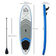 HOMCOM Stand Up Paddle Board  Acssory Carry Bag Adj Paddle Pump Leash Inflatable Paddle Board - Multicolor1 - View 2