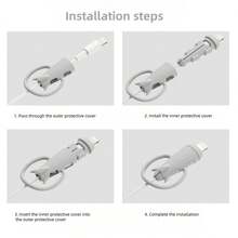 2-In-1 Silicone Cable Protector & Organizer, Prevents Charging Cable Breakage, Compatible With Apple Devices