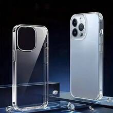 Minimalist Transparent Acrylic Phone Case Compatible With IPhone 16 Pro Max / 16 / 16 Pro / 16 Plus / 15 / 15 Pro Max / 15 Pro / 15 Plus / 11 / 12 / 13 / 14 Pro Max / XS / XR / 11 Pro / 11 Pro Max / 12 Pro / 12 Pro Max / 13 Pro / 13 Pro Max / 7 Plus / 14 Pro / 14 Pro Max / 14 Plus / 7 Plus / 8 Plus / 8 / SE2 / 16E Soft Waterproof Shockproof Anti-Fall Scratch Resistant - 無色 - 查看 2