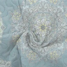2/3pcs Luxury Boho Flower Printed Quilt Set(1 Quilt + 1/2 Pillowcases), Machine Washable Durable And Lightweight Summer Bedding Set, 100% Microfiber Breathable Bedspread Set, Versatile For All Seasons, Creative Room Decor - Hoa Bohemian - Xem 7
