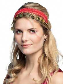 Women Belly Dance Costumes Hair Hoop Dance Head Headband Head Chain Stage Performance Decor Accessories - Multicolor - View 14