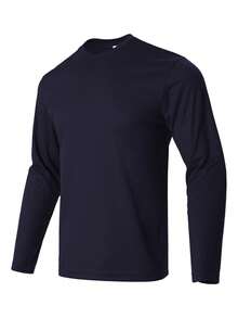 3-Pack Men's Performance Long Sleeve T-Shirt Men's Long-Sleeved T-Shirts, Breathable And Quick-Drying, Suitable For Fitness And Outdoor Leisure, Fishing, Golf, Outdoor Work - 白色+黑色+藏青 - 查看 4