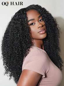 OQ Hair No Leave Out V Part With Elastic Drawstring Protective Style Kinky Curly Glueless Wig 180% Density 14-16 Inch Bob Wig 18-30 Inch Long Wig Natural Black Top Quality Natural Looking Versatile Style Human Hair Wig Frontal Human Hair Real Human Hair Wigs Wear And Go Glueless Wig Human Hair Free Gifts Free Shipping Halloween Costumes Human Hair Wigs Halloween Travel Essentials Y2K Turn Up Baddie Holiday Vacation For Women