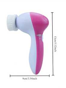 5-In-1 Multifunctional Electric Facial Cleansing Brush With Replaceable Brush Heads Face Washing Cleanser