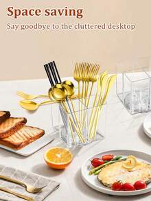 1个透明饮料包收纳盒，桌面旋转茶包咖啡分隔收纳盒，可重复使用的咖啡站、橱柜、食品储藏室、台面、办公室、厨房、化妆品盒收纳盒。