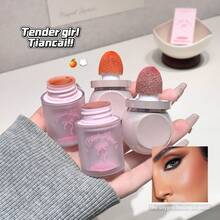 SHAQINUO Rubor líquido ligero, hidratante y de textura fina, de larga duración, fácil de aplicar, con un color vibrante, acabado uniforme y transparente, crea un aspecto radiante y saludable