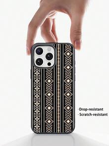 亚克力面板，优雅设计，防滑防摔，二合一手机壳，优质手机壳，兼容三星S系列Galaxy S24 S23 S25、Galaxy A系列、苹果11/12/13/14/15/16 Pro/16 Pro Max/14 Plus/15 Plus/16 Plus、苹果17系列 - 黑色 - 查看 5