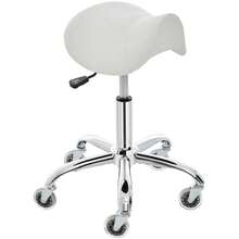 Saddle Stool With High-Density Sponge Cushion, Stable Stricture, Easy Assembly - trắng - Xem 1