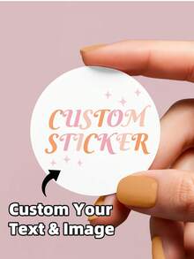 1-240 etiquetas personalizadas - Pegatinas personalizadas con cualquier texto, imagen, etiquetas de agradecimiento personalizadas, pegatinas, sellos, sin planchar, ornamentales, coloridas personalizadas, regalos únicos e ideales para él, ella, familia, amigos, hijo, hija, estudiantes, para aniversarios, para el Día del Niño, para cumpleaños, decoración escolar, hogar, oficina - Multicolor - Ver 2