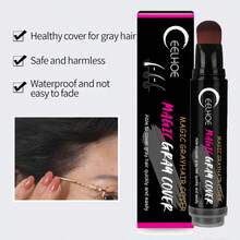 EELHOE Disposable Plant Hair Styling Sticks Can Be Washed Gently And Reissued With Black Brown Hair Coloring And Covering Sticks - Black - View 3