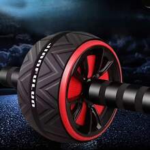 Ab Roller Wheel, Abs Workout Equipment For Abdominal &Core Strength Training- Non-Electric Home Gym Equipment For Core Strength,Stainless Steel ,  Exercise Wheels For Home GymFitness, Wider Ab Machine Workout Equipment - Black - View 4
