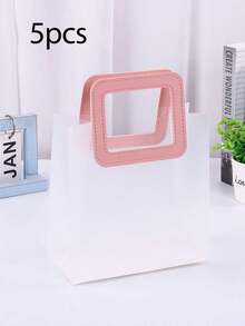 1pc Hand-Held Gift Bag, Frosted Gift Packaging Bag, Hand-Held Shopping Bag, Large-Capacity Gift Bag, Holiday Essentials, Suitable For Parties, Birthdays, Weddings, Festivals, Etc., Is A Perfect Choice For Gift Giving, Holiday Gifts.