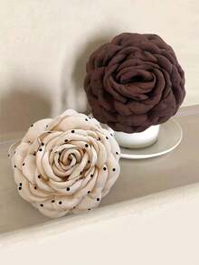 1/2pcs Fashionable Sweet Polka Dot 3D Floral Hair Claw Clips, Gentle Elegant Bun Holder, Large Hair Claw For Ponytail, Elegant Accessory For Going Out, Dates, Parties, Holidays, Ideal Gift For Valentine's Day, Thanksgiving Birthday Winter Hair Clutch Elegant Hair Clips Women Hair Accessories Flower Hair Clip Summer Beach Vacay,Travel - Multicolor - View 18