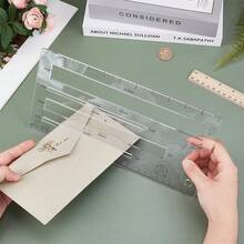 BENECREAT 4 Sizes Measurement Guide, Acrylic Mail Measurement Ruler Mail PiP Template Post Office Postage