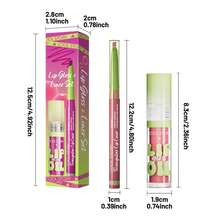 Lip Liner & Lip Oil Combo - Waterproof & Smudge-Proof Lip Liner, Moisturizing Lip Oil, Defines Contours & Nourishes Lips, Matte & Glossy Finish For 3D Lips