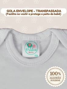 Maternity Outing Kit Bodysuit 100% Cotton - White - View 2
