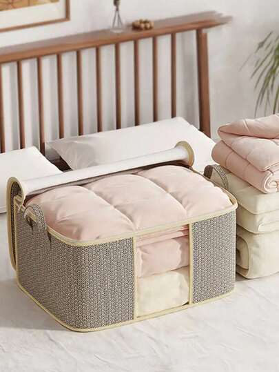 Foldable Clothes Storage Bag, Versatile Clothes & Quilt Storage Bag - Large Capacity, Dustproof Organizer For Wardrobe, With Zipper And Handle, With Handles, Bedroom, And Home Organization, Sorting, Seasonal, Under-Bed Storage, Ideal For Home, Dorm, And Bedroom, Back To School EssentialsOrganization,Space-Saving Organizer For Quilts, Clothing, Toys - Ideal For Bedroom, Home, Wardrobe, Closet, Clothes Organizer Storage