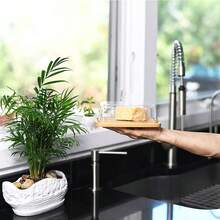 Bamboo Cheese Bowl With Lid, Cake Storage Plate, Dessert Plate For Kitchen, Refrigerator And Countertop. - 方蓋1號 - 查看 3