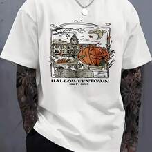 Customizable Halloween Town Design With Pumpkin And Ghosts Comfortable Festival Gifts