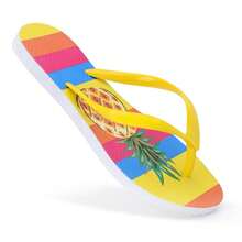 Women's Customized Flip-Flop Sandal With Original Print - Pineapple - View 3