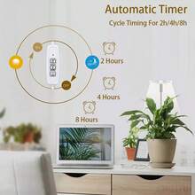 全光谱 LED 植物生长灯，室内植物 LED 生长灯，可调节植物生长照明，带 3 档定时器，全光谱，7 个亮度等级，USB 供电，非常适合幼苗和小型植物，室内植物生长灯