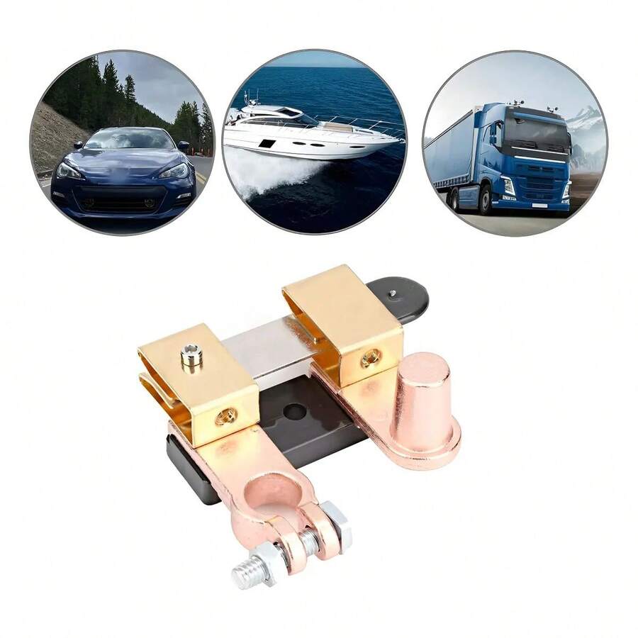 Interruptor de desconexión de batería de automóvil RV de 12-24 V, ampliamente utilizado para baterías de automóviles, vehículos, RV, ATV y marinos. - Dorado - Ver 1