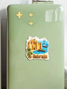 1 件沙特阿拉伯国庆亚克力冰箱贴，磁性，适用于冰箱、汽车、笔记本电脑、头盔等，采用标志性天际线设计，室内装饰，适合作为新年和节日礼物 - 多色B - 查看 18