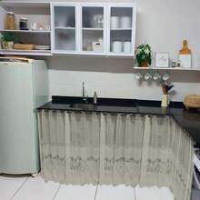 White Tulip Lace Curtain For Sink/Countertop 0.80x1.50m – Charm And Sophistication - Beige - View 4