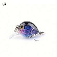 1 件/3 件/5 件/10 件迷你旋转鱼饵，3 钩长距离硬鱼饵，户外钓鱼装备