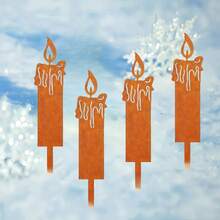 Rustic Metal Iron Art Decor Stakes For Home, Garden, Outdoor, Crafts, Gifts, Elegant Christmas Decoration