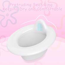 Large Toddler Potty Training Toilet Seat - Potties With Realistic Flush Sounds, Flip-Up Seat, Storage Bin, Toilet Paper Holder, And Removable Training Seat  Removable Pot, Toddler Potty Seat With Storage Tank And Toilet Paper Holder For Kids 1-3 Years Old, Blue/Pink/Grey - 粉色 - 查看 9
