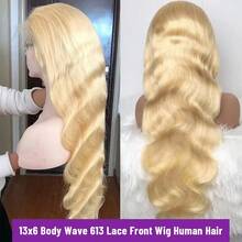 Body Wave 30 40 Inch 613 Blonde Hd Transparent Lace Frontal Brazilian Color 13x6 13x4 Lace Front Human Hair Wigs - S613 - View 6