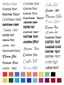 1pc Personalized Design Your Own Name - Custom Vinyl Sticker Car Window - Boat - Lettering Jdm Automotive Windshield Graphic Name Letter Auto Vehicle Door Banner - Custom Vinyl Decal,Home Harmony - Multicolor - View 1