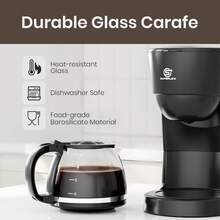 SUPERLEX 3-In-1 Coffee Machine, 1.25L Drip Coffee Machine, One-Touch Automatic Espresso Machine, Cappuccino Machine, Hot And Iced Coffee Machine For Ground Coffee, Extraction Brewing Coffee Machine, Removable Anti-Drip Function To Avoid Cleaning, Permanent Filter, Multi-Person Sharing Suitable For Latte, Mocha, Cappuccino - Xem 8