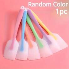 Seamless Silicone Spatula - Soft, Non Stick, Rubber Material, Suitable For Baking And Cake Decoration, Random Color, Food Supply Equipment, Suitable For Kitchen Use/All Baking Enthusiasts - 隨機 - 查看 4